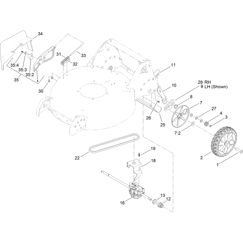 Rear Axle and Transmission Assembly