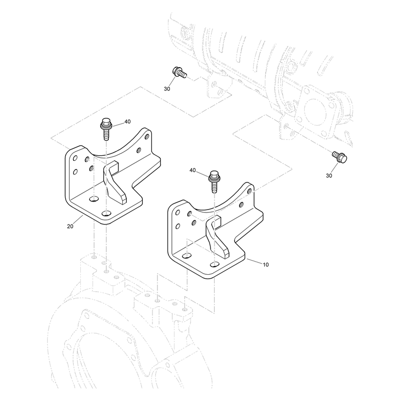 Diesel Oxidation Catalyst Muffler Bracket Assembly