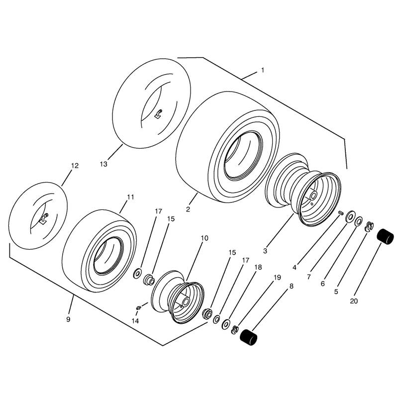 Wheels and Tires Assembly