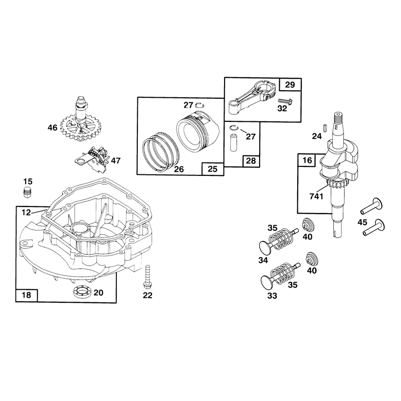 Engine Briggs and Stratton Model 127802-0640-01