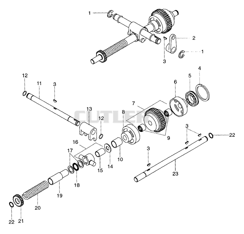 NUMBER NINE SHAFT - PTO CLUTCH