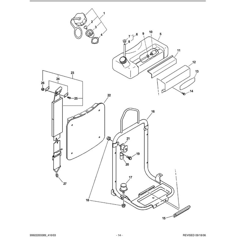 Fuel System, Backpack Frame, Harness