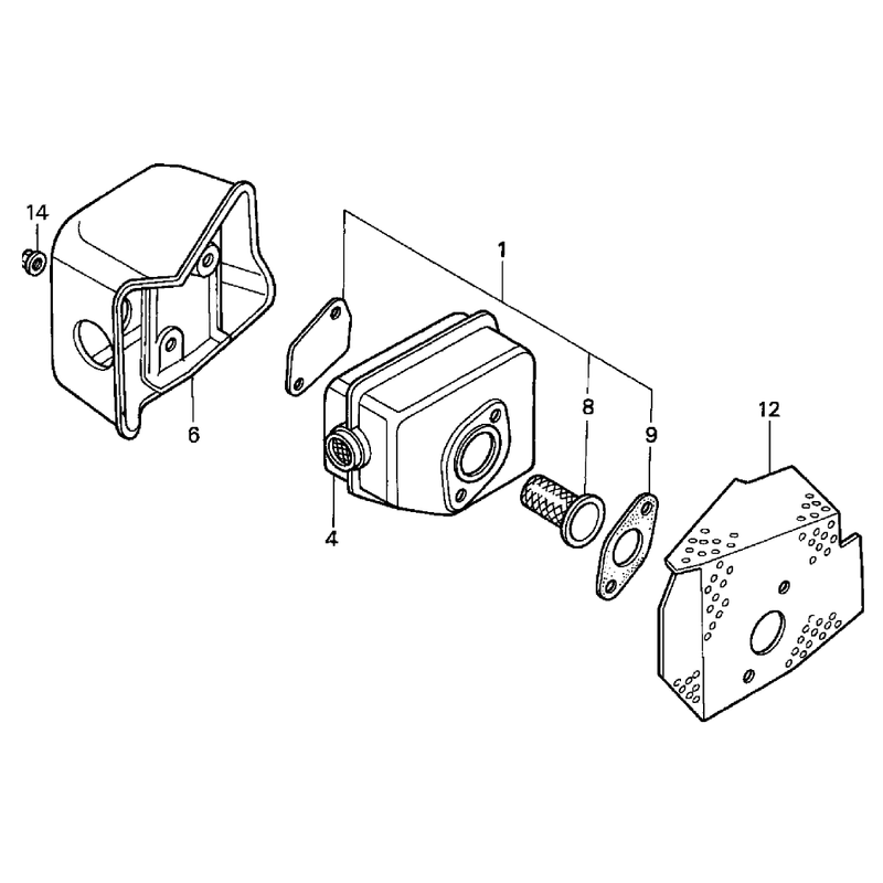 Muffler Assembly Honda GXV160K1-A12