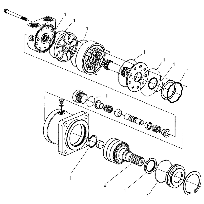 Hydraulic Motor Assembly No 104-1946