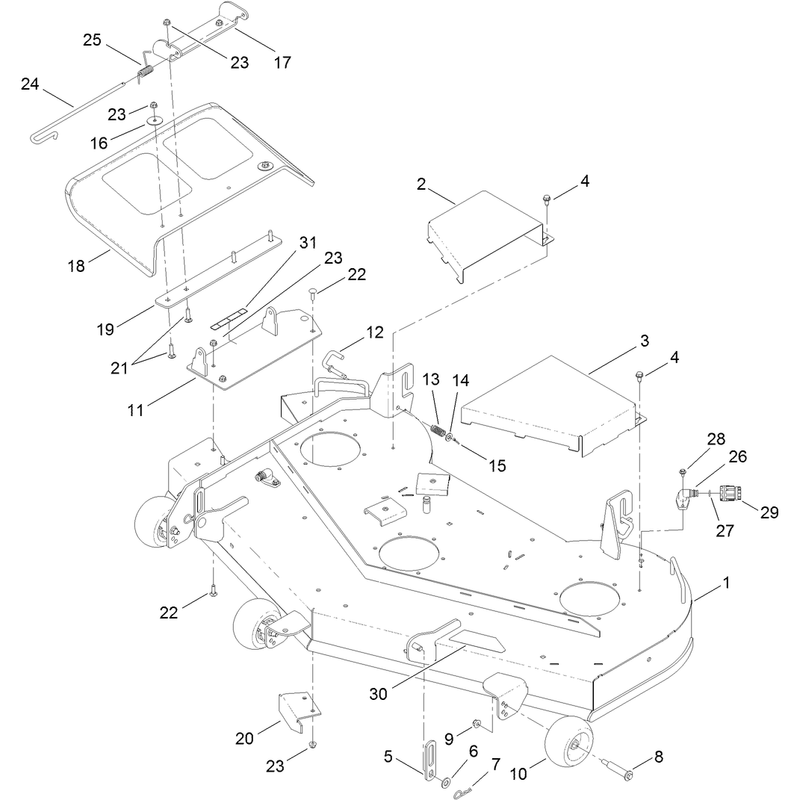 54 Inch Deck Assembly