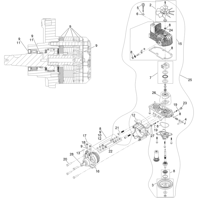 LH Hydro Assembly No 135-7903
