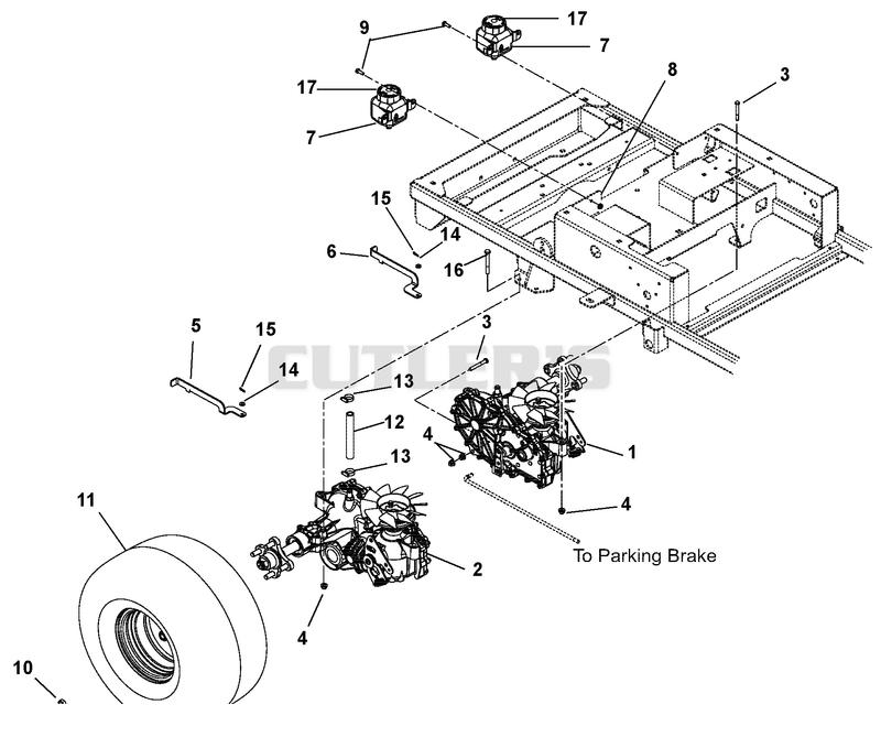 Transaxle, Dump Valves And Rear Wheels