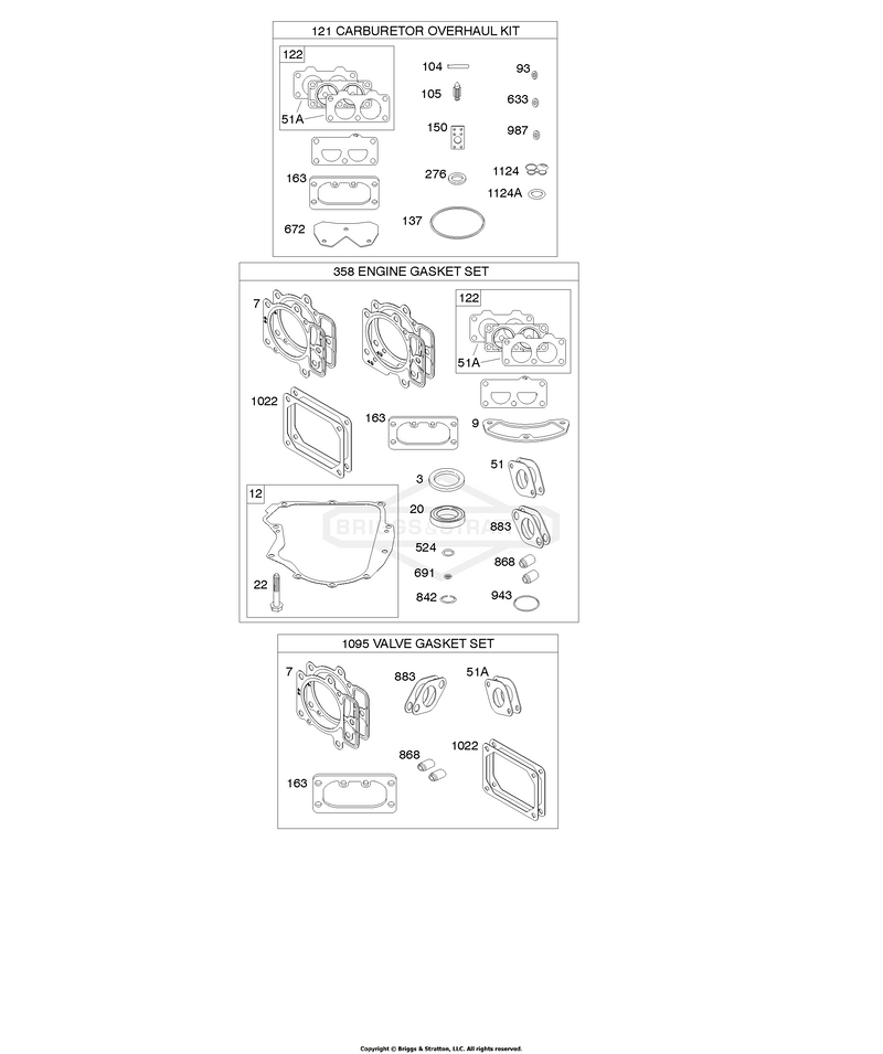 Engine Gasket Set, Valve Gasket Set