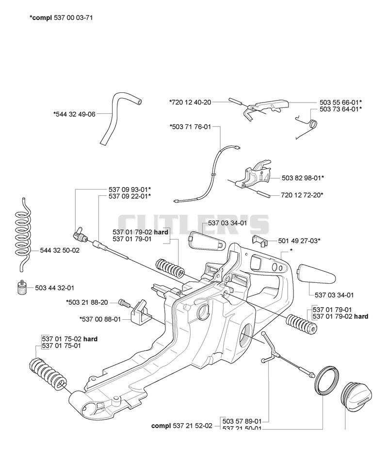 Fuel Tank/ Rear Handle
