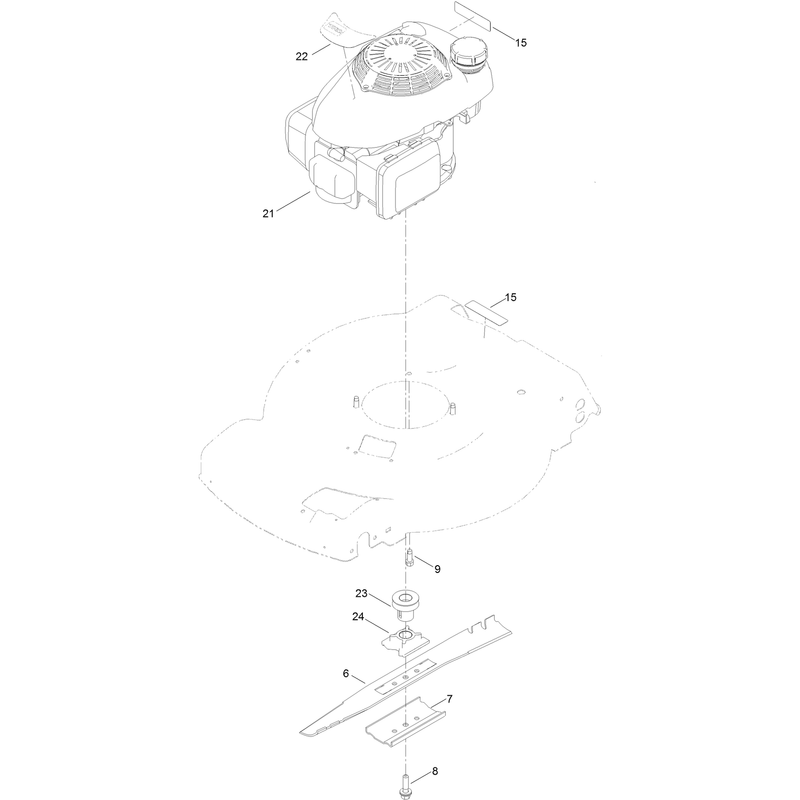 Engine and Blade Assembly