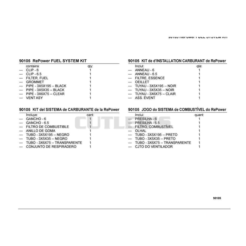 90105 RePower FUEL SYSTEM KIT