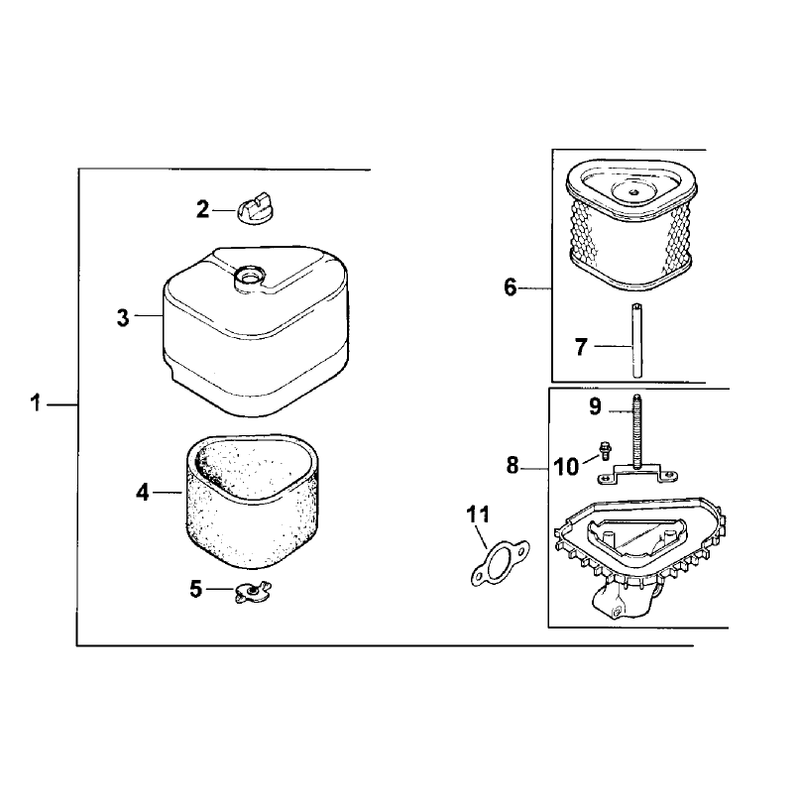 Air Cleaner Assembly Kohler CV13T PS 21524