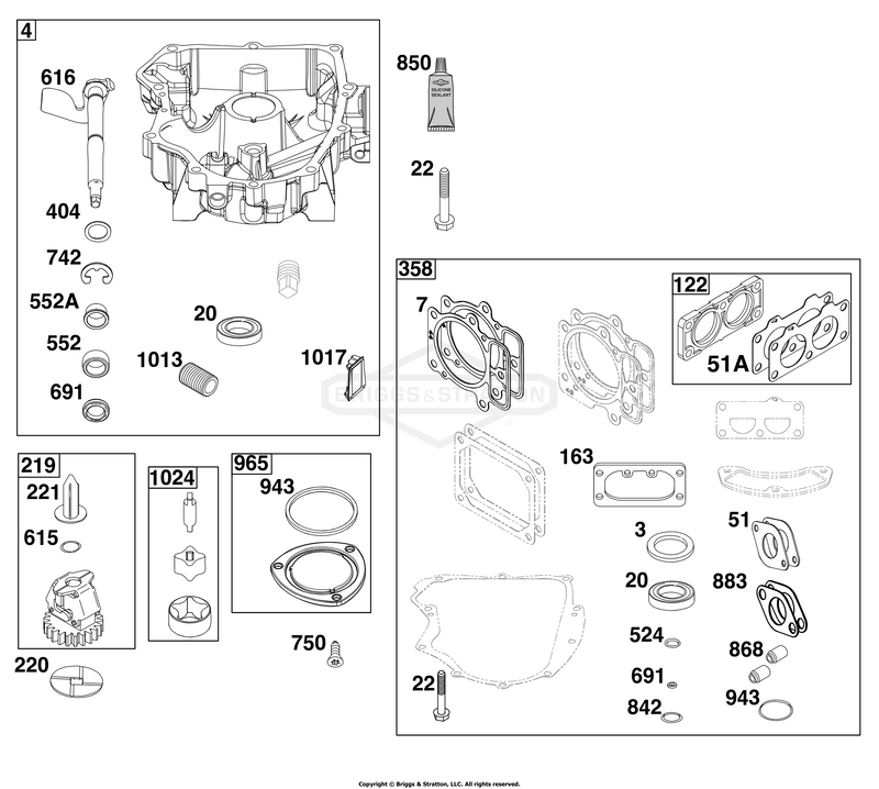 Crankcase Cover/Sump Group