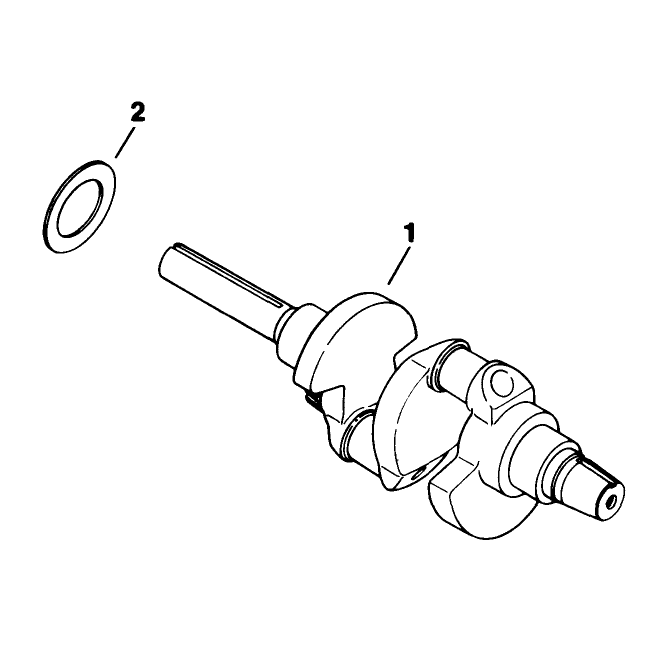 Crankshaft Engine Kohler Model No M180qs-24657 Continued