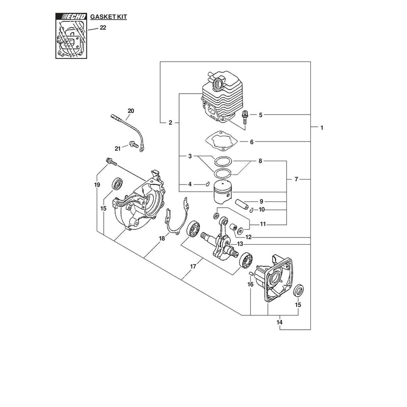 ENGINE, SHORT BLOCK, CYLINDER, IGNITION