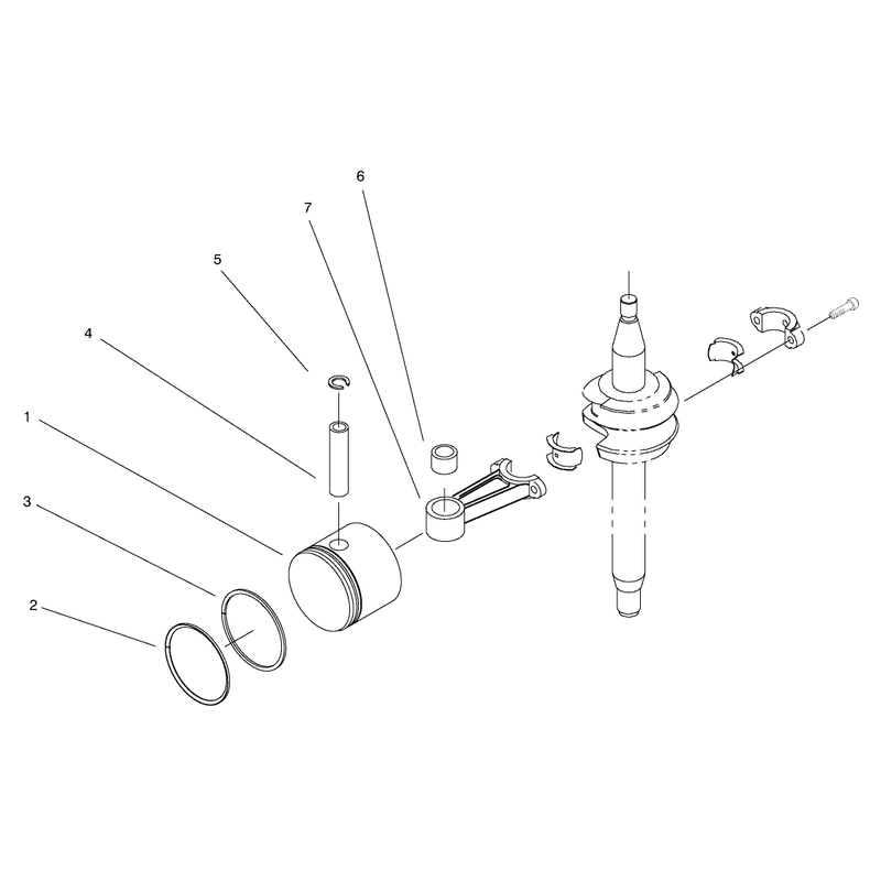 Piston and Connecting Rod Assembly