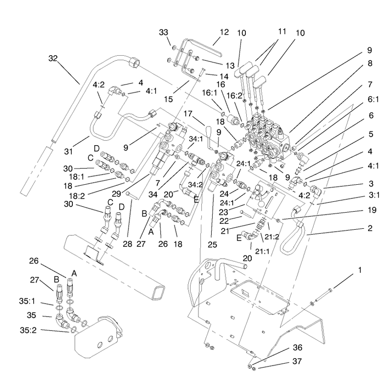 Hydraulic Valves Assembly