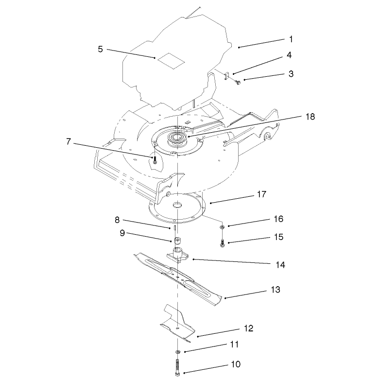 Engine and Blade Assembly