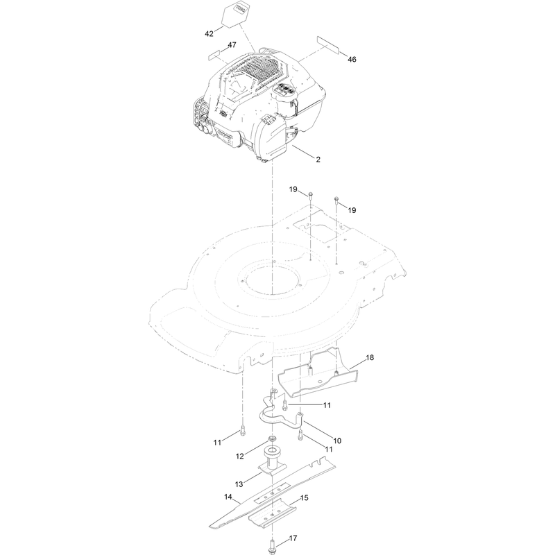 Engine and Blade Assembly