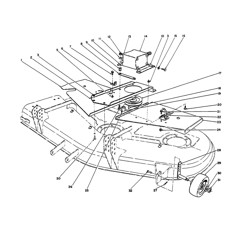 Covers Gear Box and Gauge Wheel Assembly