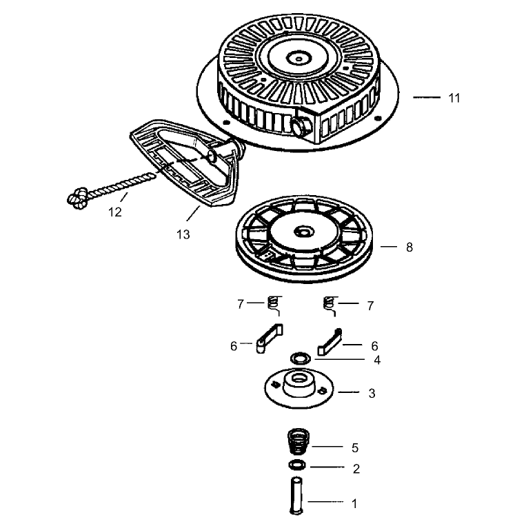 Rewind Starter Part No. 590733