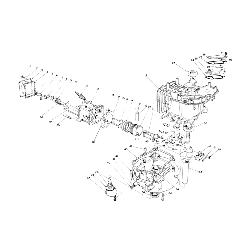 Crankcase Assembly (continued) (engine No. Vmj8 & Vmk9) (model 26620b-09001 01 Thru 0902961, 0903407 & Up) (model 2662obg-09001 01 & Up)