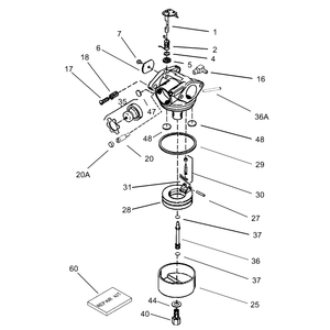 Carburetor Assembly No 640303 Tecumseh Model No Lv195ea-362003b