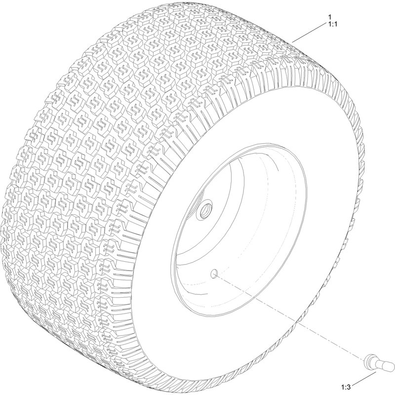 Rear Tire Assembly