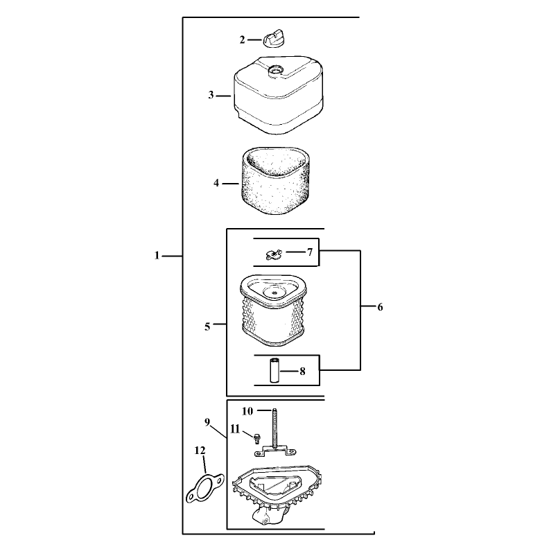 Air Cleaner Assembly Kohler CV15T-41608