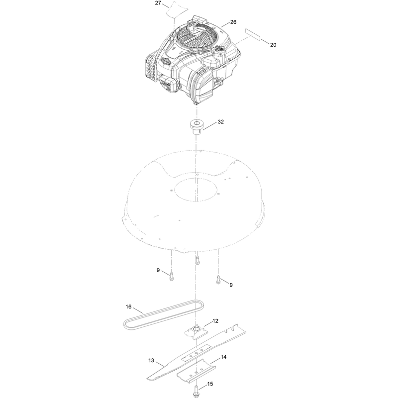 Engine and Blade Assembly