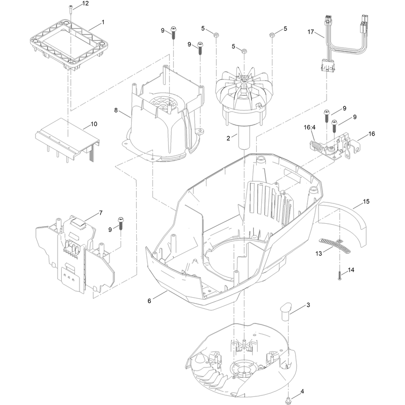 Motor Module Assembly No 139-6660 Lower Shroud Assembly