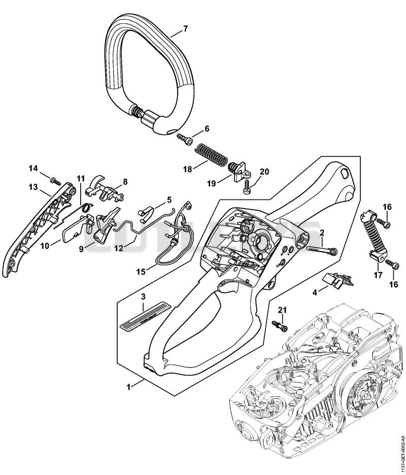 Handle housing