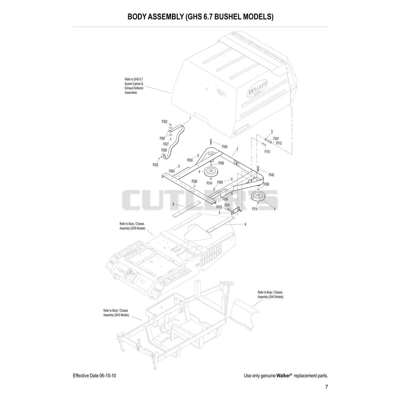 Body Assembly GHS 6.7 Bushel Models