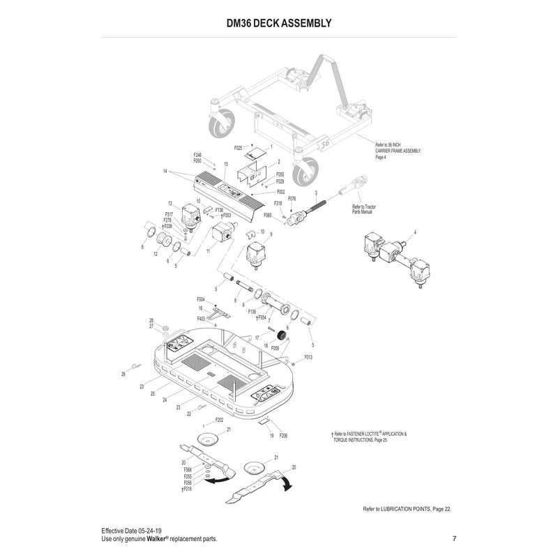 DM36 DECK ASSEMBLY