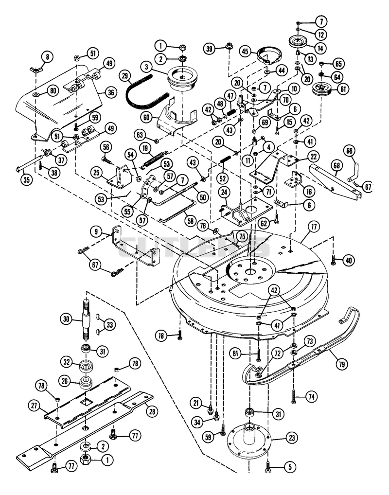 Mower 32" (S/N 000101 And Up)