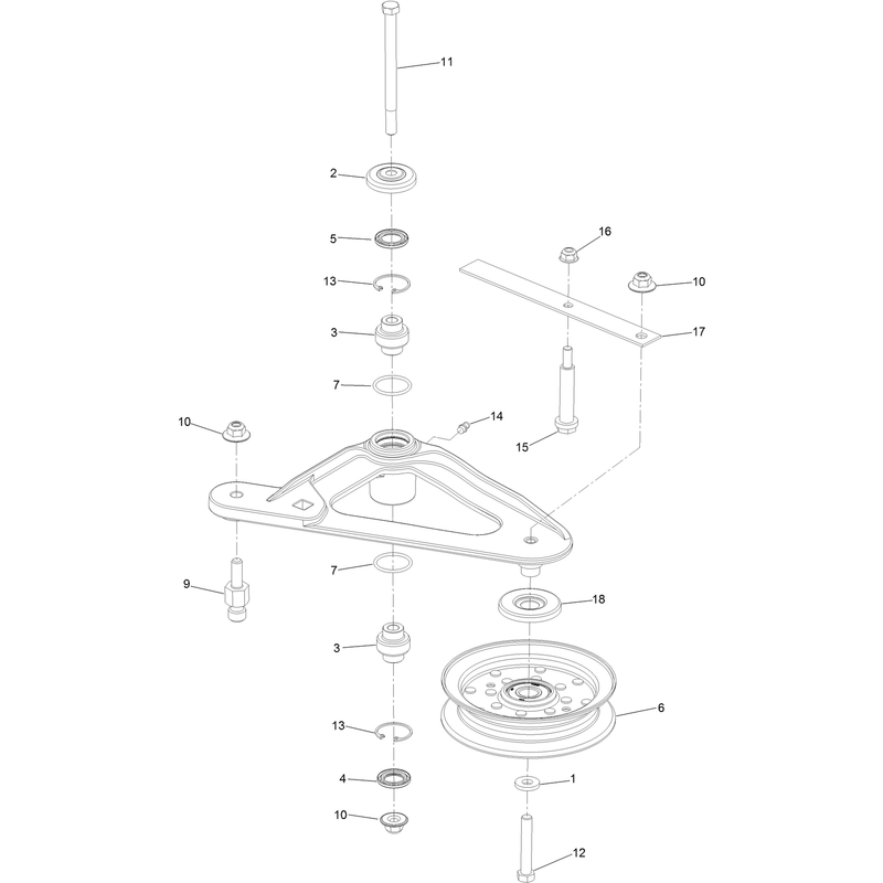 Deck Idler Assembly No. 126-1720