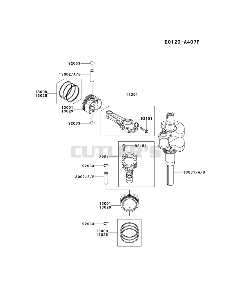PISTON/CRANKSHAFT