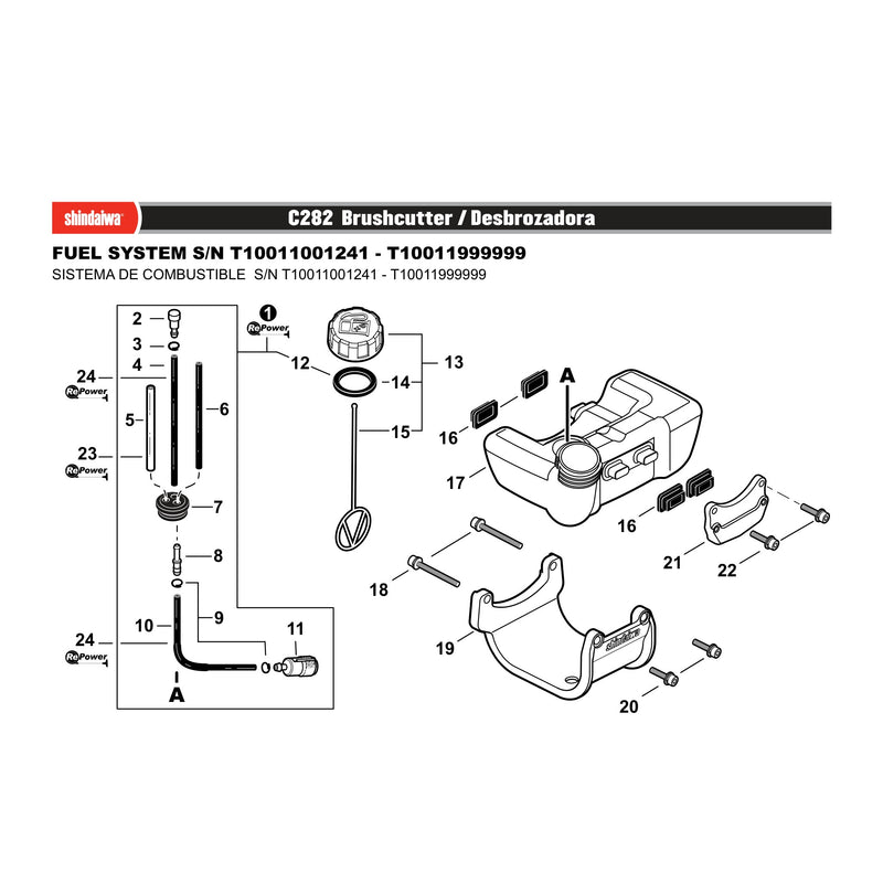 FUEL SYSTEM S/N T10011001241 - T10011999999
