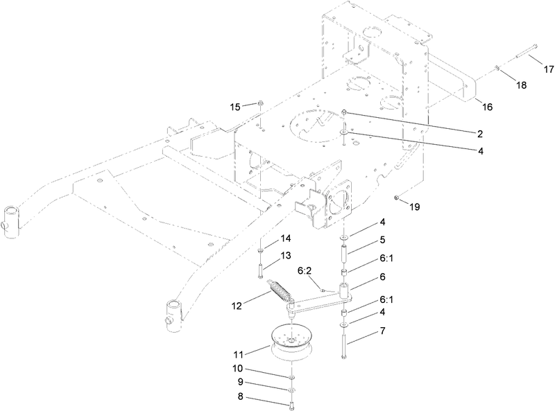 Power Take Off Idler And Weight Assembly