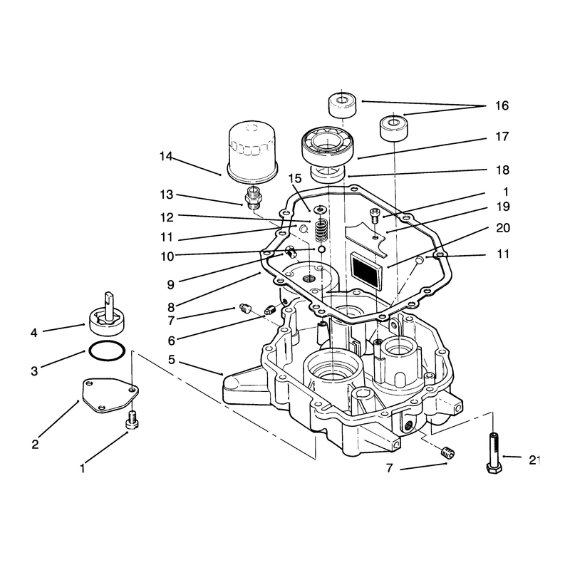 Oil Base and Pump Assembly