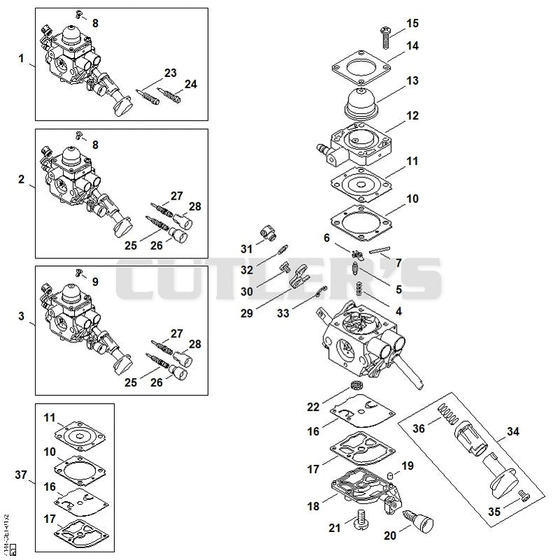 Carburetor C1M-S226, C1M-S207, C1M-S145