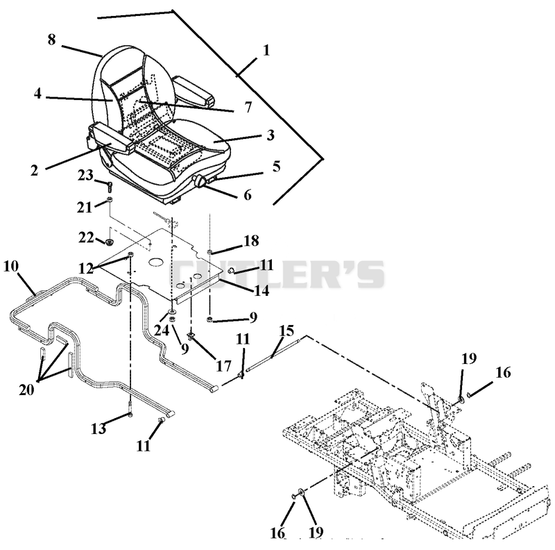 Seat and Hood Frame