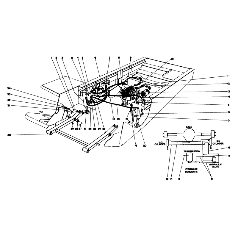Hydraulic Valve and Lift Arm and Cyllnders