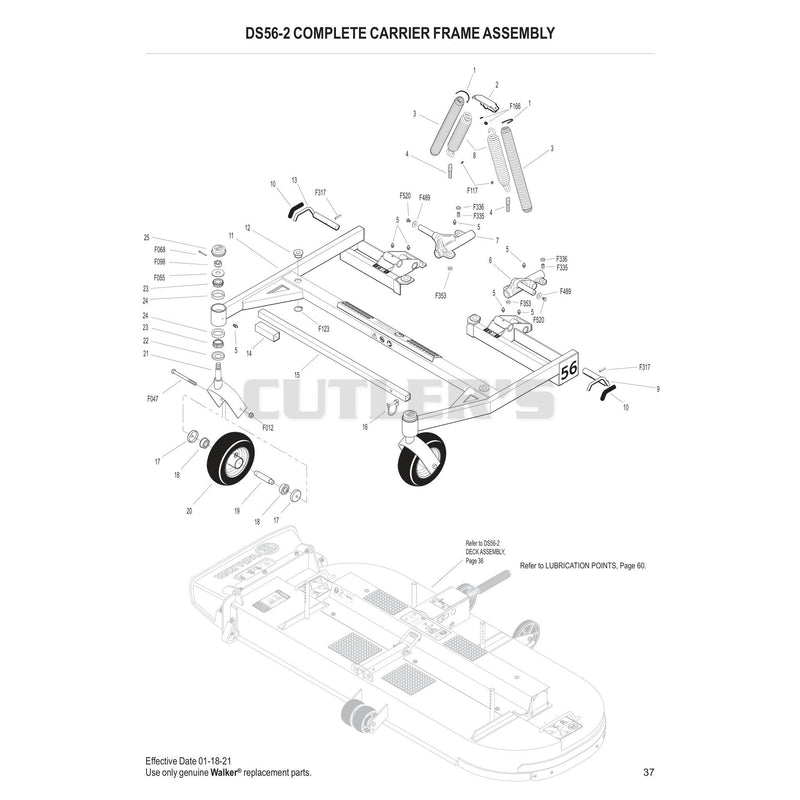 DS56-2 COMPLETE CARRIER FRAME ASSEMBLY