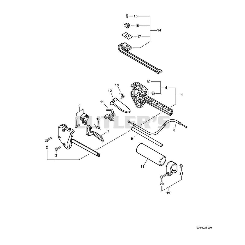 Control Handle,Throttle Cable, Ignition Switch