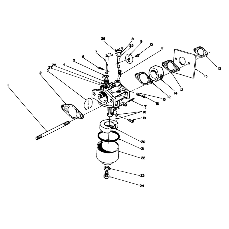 Carburetor Assembly Model No 47pn2-3