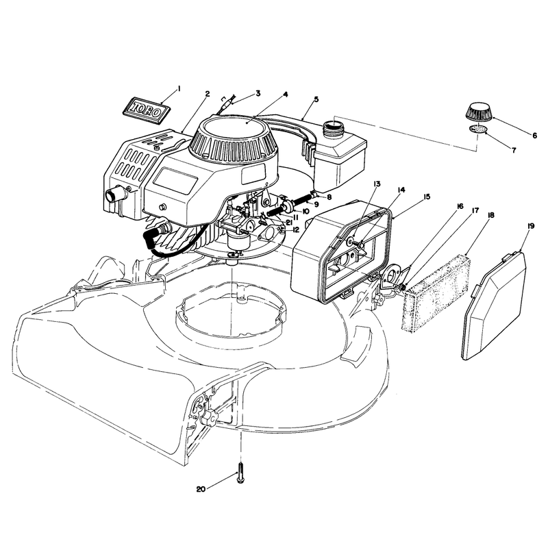 Engine Assembly Used on Units with Serial No 6002074 and Up