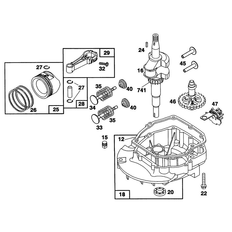 Engine Briggs and Stratton Model 122702-3188-01