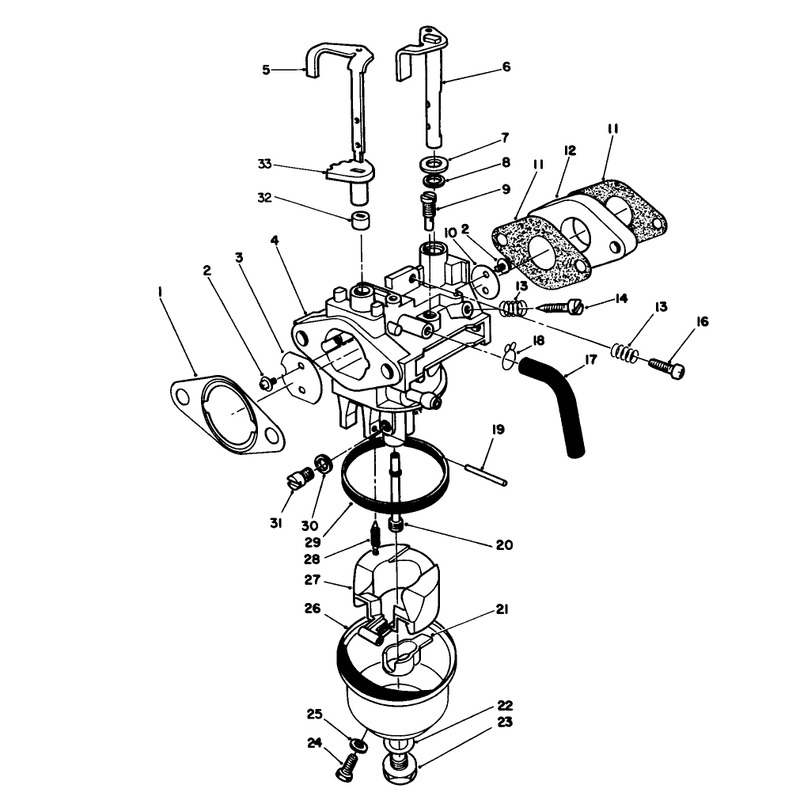 Carburetor Assembly (engine Model No. Vmj8)
