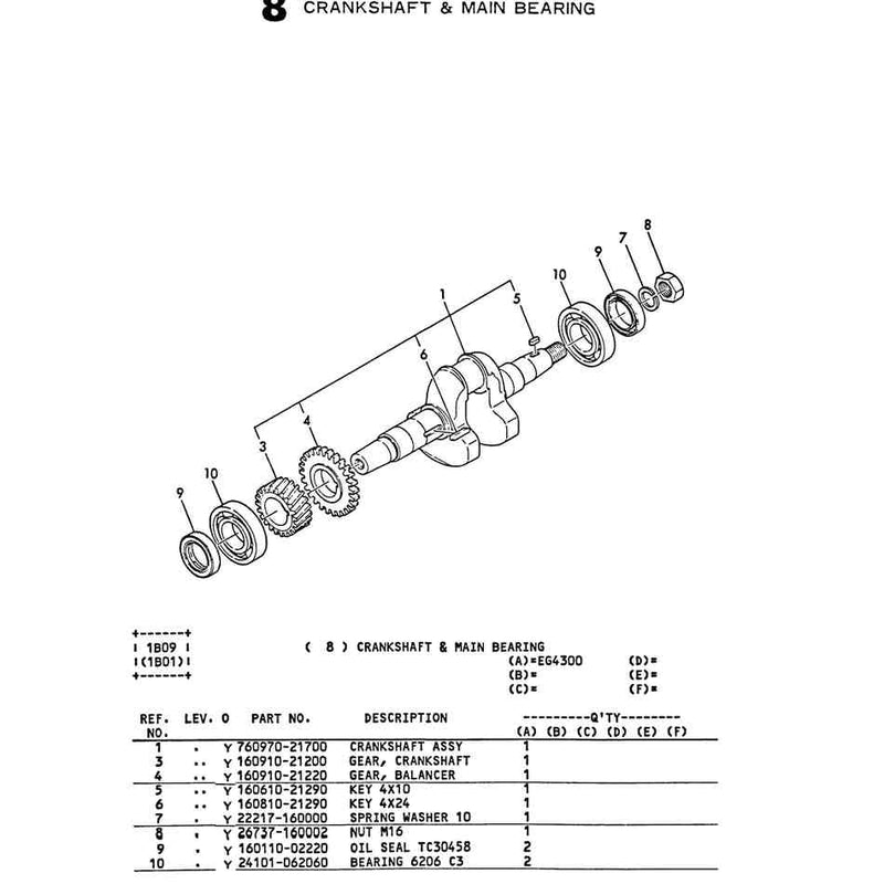 Crankshaft & Main Bearing